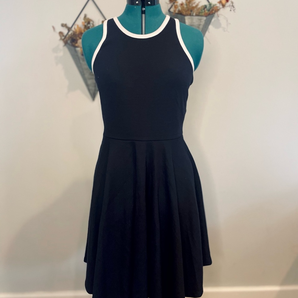 NWT Free People Black and White Mini Tennis Dress